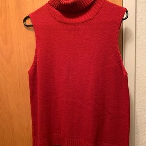 A red turtle neck shell
